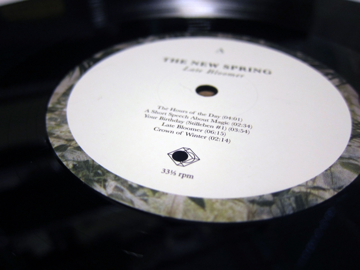 The New Spring - Late Bloomer - vinyl label